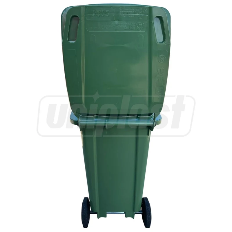 Cos pentru transportarea deseurilor  120 L pe roti (verde) 3