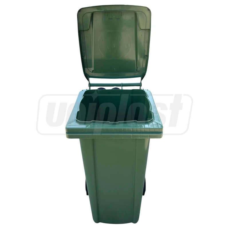 Cos pentru transportarea deseurilor  120 L pe roti (verde) 4
