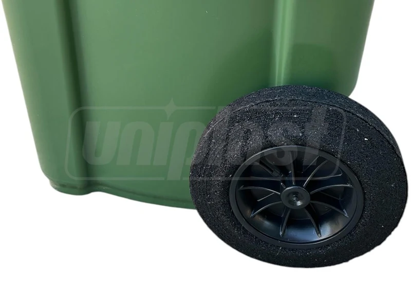 Cos pentru transportarea deseurilor  120 L pe roti (verde) 5