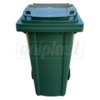 Cos pentru transportarea deseurilor  120 L pe roti (verde)