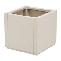 Ghiveci pătrat Ethica  36х36х35 cm (alb-crem)  STP