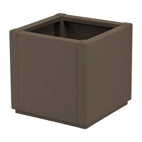 Ghiveci pătrat Ethica  36х36х35 cm (gri-bej)  STP