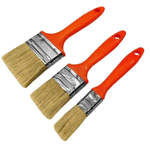 Кисти малярные в комплекте 3 шт. 1", 2", 3" пластиковая ручка  HARDEN