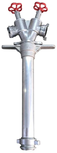 Колонка пожарная двойная D. 80 GOST 2x50 H=90 cm (Адаптер двойной к пожарному гидранту)