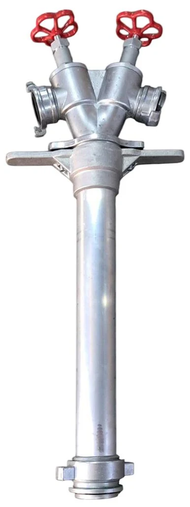 Колонка пожарная двойная D. 80 GOST 2x50 H=90 cm (Адаптер двойной к пожарному гидранту) 2