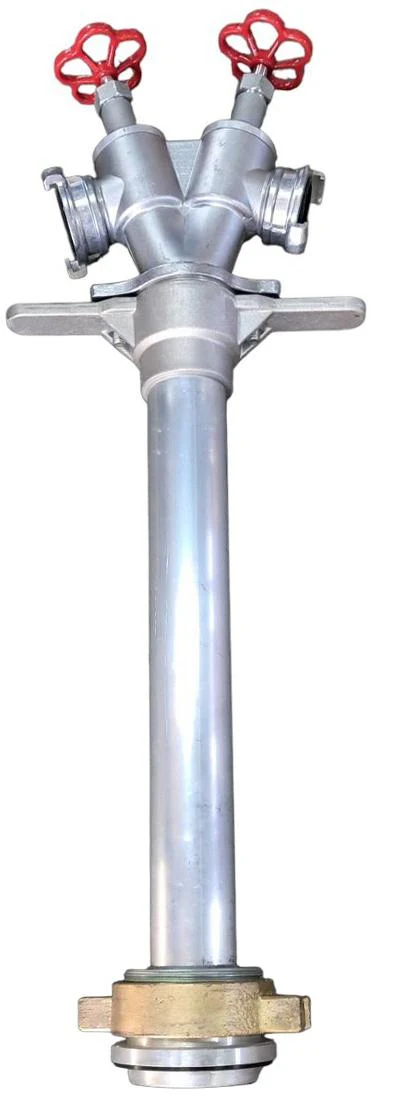 Колонка пожарная двойная D. 100 GOST 2x50 H=90 cm  (Адаптер двойной к пожарному гидранту) 2