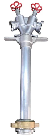 Колонка пожарная двойная D. 100 GOST 2x50 H=90 cm  (Адаптер двойной к пожарному гидранту)