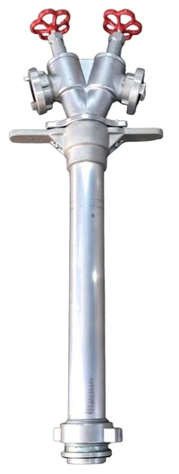 Колонка пожарная двойная D. 80 STORZ 2x52 H=90 cm  (Адаптер двойной к пожарному гидранту) 2