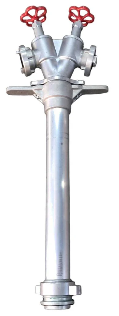 Колонка пожарная двойная D. 80 STORZ 2x52 H=90 cm  (Адаптер двойной к пожарному гидранту) 2