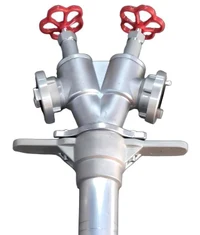 Колонка пожарная двойная D. 80 STORZ 2x52 H=90 cm  (Адаптер двойной к пожарному гидранту) 3
