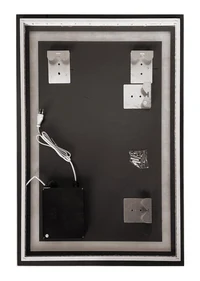 Oglinda pentru baie LED 6000K (dreptunghiulara cu janta) 60 x 80 cm IP44  UNIPLAST 2