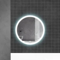 Oglinda pentru baie LED 6000K (rotunda cu janta) 58 x 58 cm IP44  UNIPLAST 4
