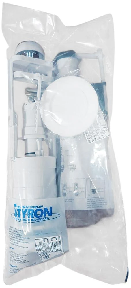 Mecanism complet pentru rezervor monobloc cu un buton, D. 3/8" filet cupru STY-731-R-A  STYRON 2