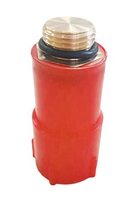 Dop pentru testarea scurgerilor 1/2", cu filet din alama, rosu STY-523-1-R-P  STYRON 2