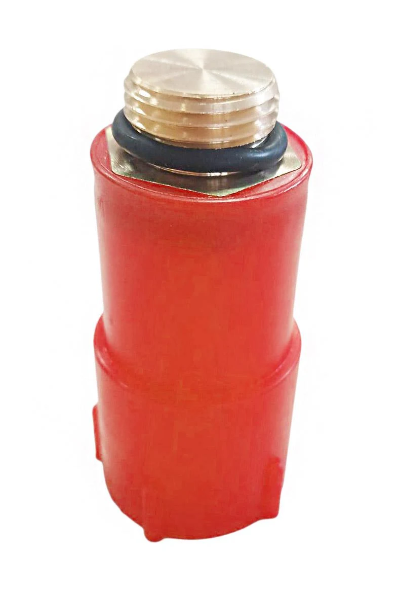 Dop pentru testarea scurgerilor 1/2", cu filet din alama, rosu STY-523-1-R-P  STYRON 2