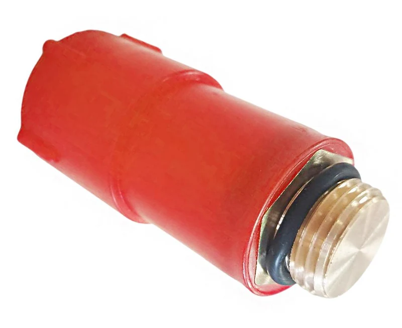 Dop pentru testarea scurgerilor 1/2", cu filet din alama, rosu STY-523-1-R-P  STYRON 3