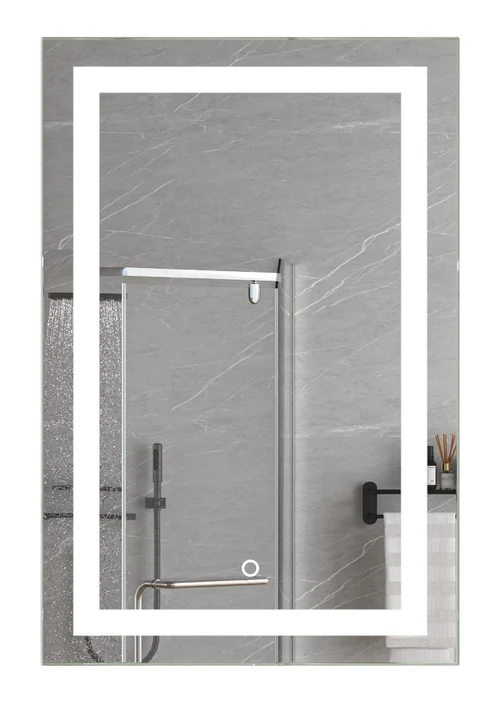Oglinda pentru baie LED 2700/4000/6000K (dreptunghiulara cu janta) 50 x 70 cm IP44  UNIPLAST