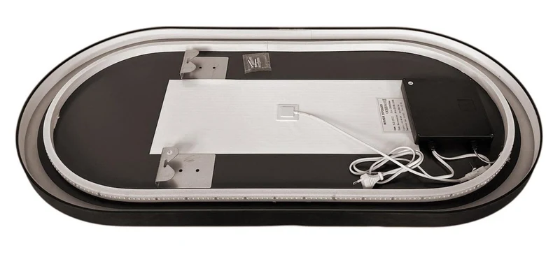 Oglinda pentru baie LED 2700/4000/6000K  (semirotunda cu janta) 50 x 100 cm IP44  UNIPLAST 5