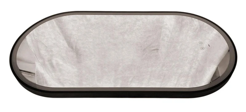 Oglinda pentru baie LED 2700/4000/6000K  (semirotunda cu janta) 50 x 100 cm IP44  UNIPLAST 4