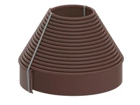 Бордюр садовый газонный 110 мм х 20 мм x 10 м (коричневый)  Unipark STANDARD  UNIPLAST 2
