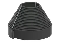 Бордюр садовый газонный 103 мм х 12 мм x 10 м (черный) Unipark ECO  UNIPLAST 2
