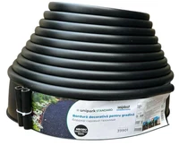 Бордюр садовый газонный 103 мм х 12 мм x 10 м (черный) Unipark ECO  UNIPLAST
