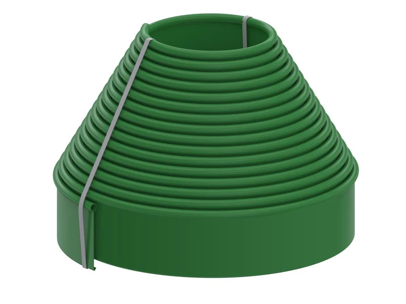 Бордюр садовый газонный 110 мм х 20 мм x 10 м (зеленый)  Unipark STANDARD  UNIPLAST 2