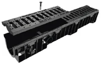 Rigola canalizare HDPE cu grila din fonta С250 1000x200x160 mm VIP  MUFLESYSTEM