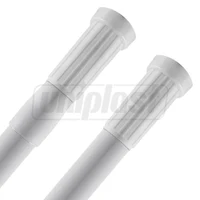 Bara metalica colt pentru perdea alb 120-120 cm (8027B) 2