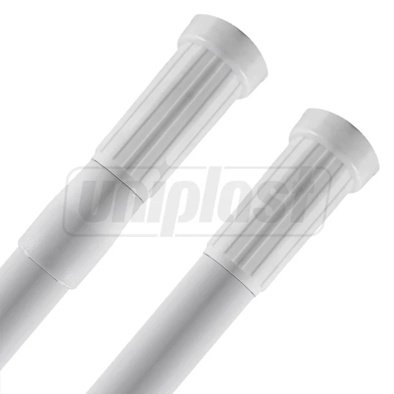 Bara metalica colt pentru perdea alb 120-120 cm (8027B) 2
