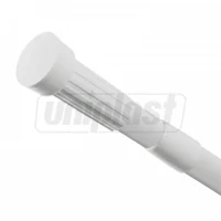 Bara metalica colt pentru perdea alb 120-120 cm (8027B)