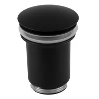 Выпуск D. 1.1/4" автоматический для умывальника клик-клак (черный мат) 906CC114NO  REMER