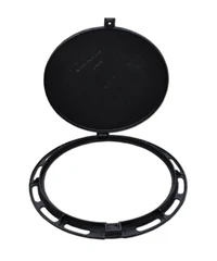Capac din fonta D.600 EN-124 B125 24.5 kg cu surub RCB700 (586x700x45 mm) 2