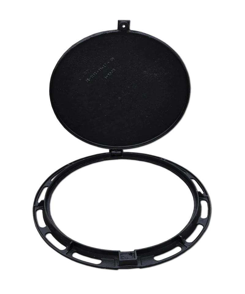 Capac din fonta D.600 EN-124 B125 24.5 kg cu surub RCB700 (586x700x45 mm) 2