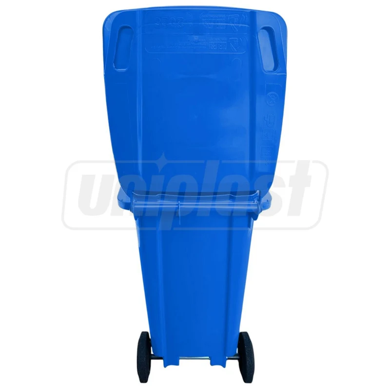 Cos pentru transportarea deseurilor  120 L pe roti (albastru) HE 3