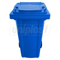 Cos pentru transportarea deseurilor  120 L pe roti (albastru) HE