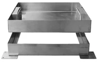 Capac pentru camin de vizitare inox patrat 700x700x25 mm A15 (invizibil) 3
