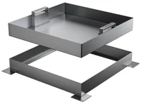 Capac pentru camin de vizitare inox patrat 700x700x25 mm A15 (invizibil)