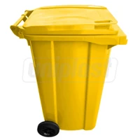 Cos pentru transportarea deseurilor  240 L pe roti (galben) HE 2
