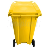 Cos pentru transportarea deseurilor  240 L pe roti (galben) HE 3