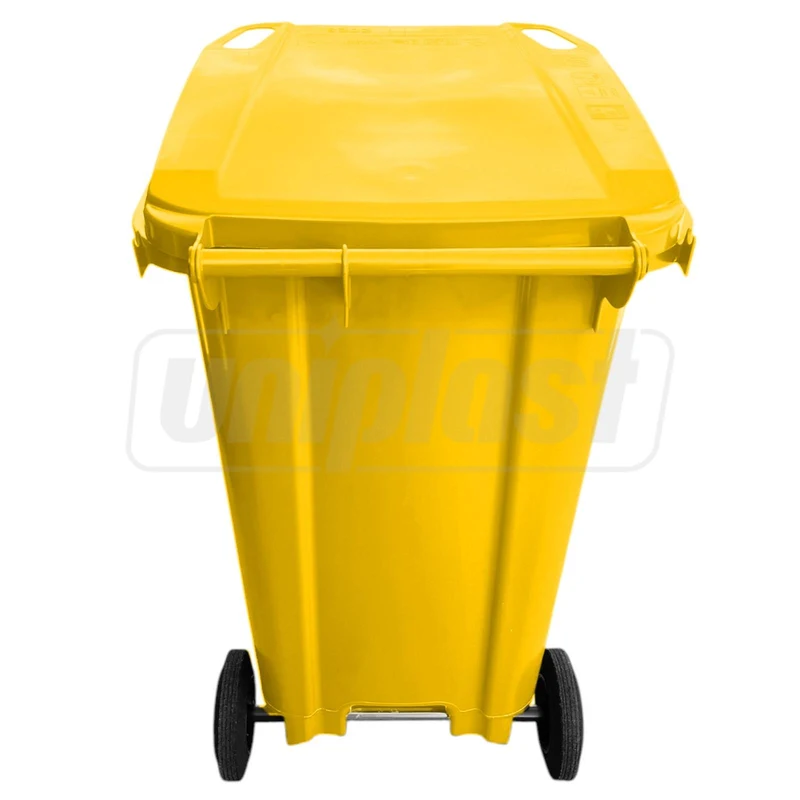 Cos pentru transportarea deseurilor  240 L pe roti (galben) HE 3