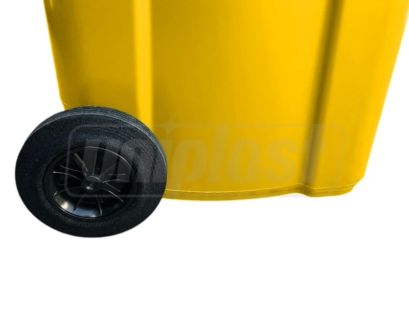 Cos pentru transportarea deseurilor  240 L pe roti (galben) HE 4