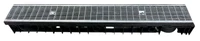 Rigola canalizare set PP cu grila din otel zincat B125  100x50 (150x100x1000) mm  SAB 2
