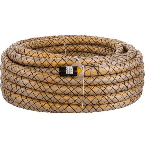 Teava corugata drenaj PE cu geotextil 90g/m² D. 50 SN6 (galben)  (50 m)  INSTALPLAST PL