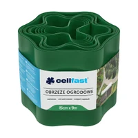Бордюр садовый газонный 15 см x 9 м рифленый (зеленый) 30-002H  CELLFAST