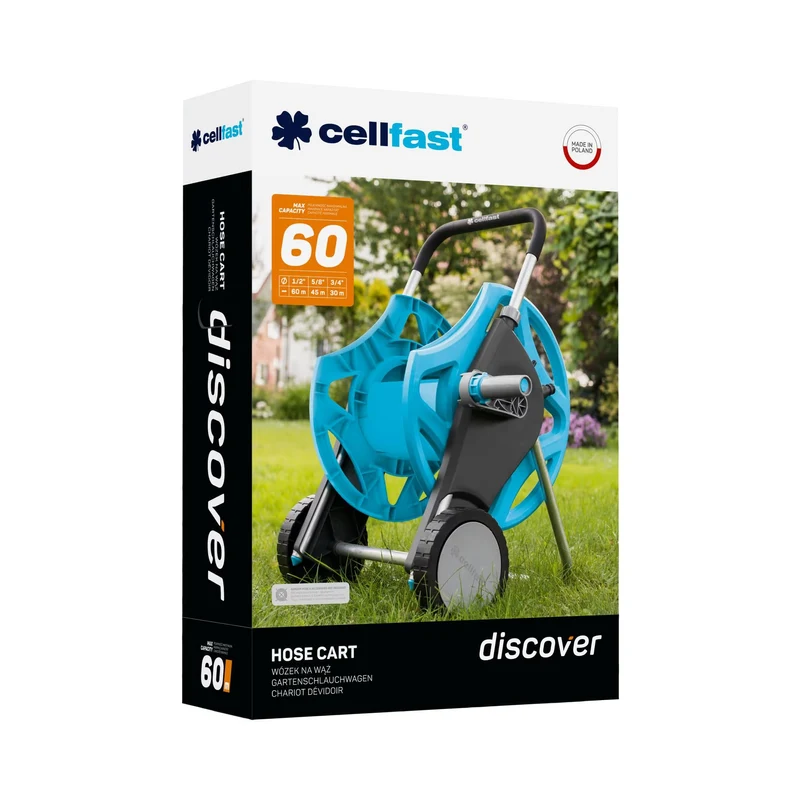 Carucior pentru furtun DISCOVER (1/2" x 60 m)  CELLFAST 4