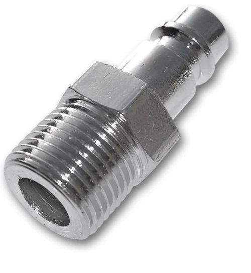 Cupla tata cu filet exterior FE D.  1/4" din otel cromat SE2-2PM/STEEL  BRADAS
