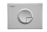 Кнопка смыва двойная DIDIM (хром матовый)  VISAM