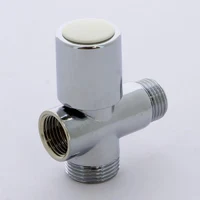 Robinet coltar cu ventil 3 cai D. 1/2" FE x 3/4" FE x 1/2" FI PN16 alama nichelata, pentru masina de spalat  ITAP 4