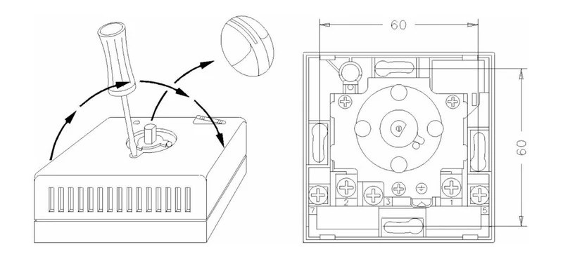 Termostat mecanic ON/OFF 820CS  ITAP 3